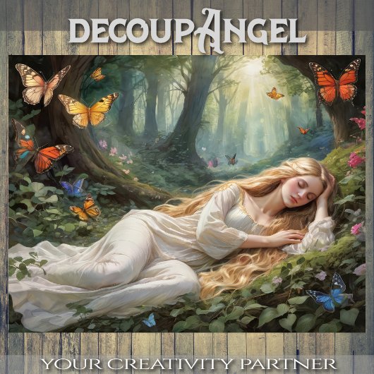 眠る美しいの夢の風景 – デコページ –  薄葉紙