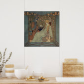 眠る美しいbyハインリッヒ・ヴォゲラー。 ポスター (キッチン)