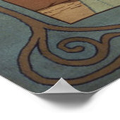 眠る美しいbyハインリッヒ・ヴォゲラー。 ポスター (角)