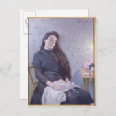 眠る花の少女， 1892 ポストカード (正面/裏面)
