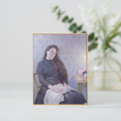 眠る花の少女， 1892 ポストカード (スタンド正面)