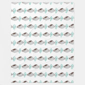 眠る芸術的サンドパイパー フリースブランケット (正面)