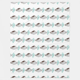 眠る芸術的サンドパイパー フリースブランケット