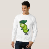 眠る葉とイモムシ スウェットシャツ (正面フル)