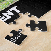 眠る虎、カスタマイズ退職 ジグソーパズル (側面)