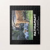 眠る虎、カスタマイズ退職 ジグソーパズル (縦)