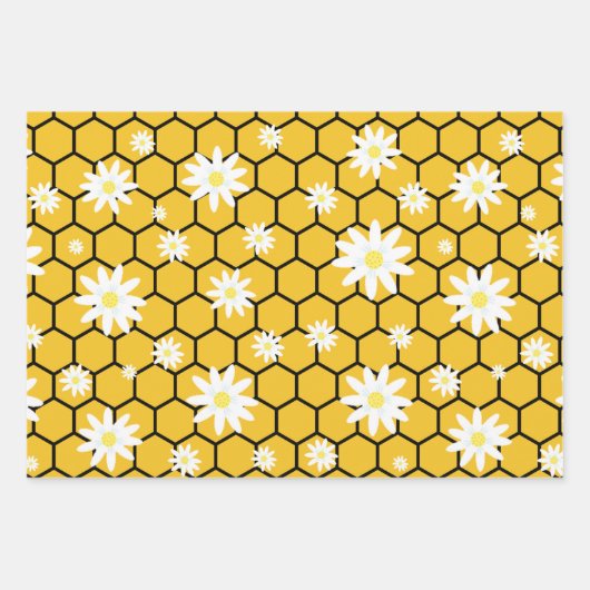 眠る蜂の漫画のパターン ラッピングペーパーシート (正面2)