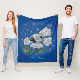 眠る蜂 フリースブランケット