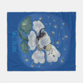 眠る蜂 フリースブランケット (正面(横))