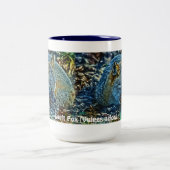 眠る迅速なキツネ野生動物アートティーまたはコーヒーマグ ツートーンマグカップ (中央)