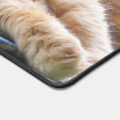 眠る長毛ジンジャー猫 デスクマット (コーナー)