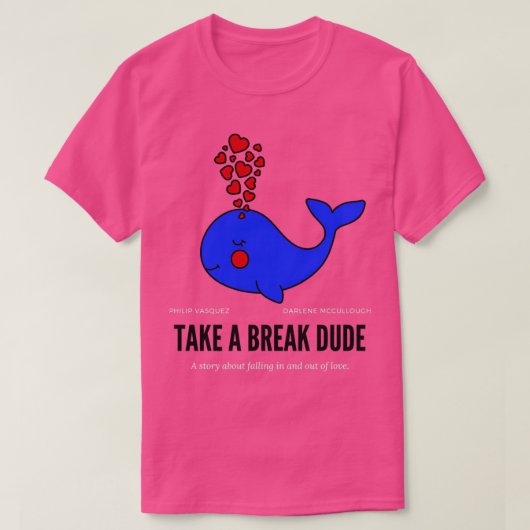 眠る青いクジラのアートワーク Tシャツ (デザイン正面)