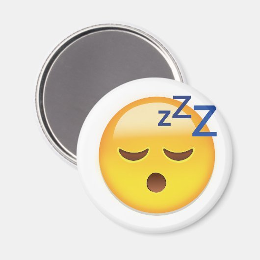 眠る顔絵文字 マグネット (正面/裏面)