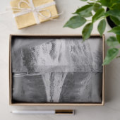 眠る高地の牛の黒と白のデコパージュ 薄葉紙 (ギフト)