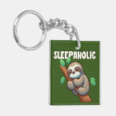 眠る – 睡眠愛好家 – 眠る怠け者 キーホルダー (正面左)