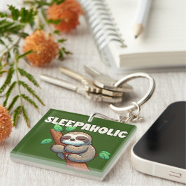 眠る – 睡眠愛好家 – 眠る怠け者 キーホルダー