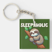 眠る – 睡眠愛好家 – 眠る怠け者 キーホルダー (正面)