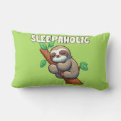 眠る – 睡眠愛好家 – 眠る怠け者 ランバークッション (裏面)