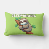 眠る – 睡眠愛好家 – 眠る怠け者 ランバークッション (正面)