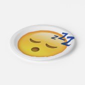 眠る – 絵文字 ペーパープレート (アングル)