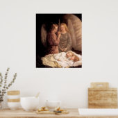 眠る – 2つの守護天使と子供 ポスター (キッチン)