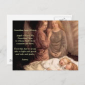 眠る – 2つの守護天使と子供 ポストカード (正面/裏面)