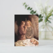 眠る – 2つの守護天使と子供 ポストカード (スタンド正面)