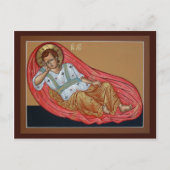 眠れない目のアイコン祈りの言葉カード ポストカード (正面)