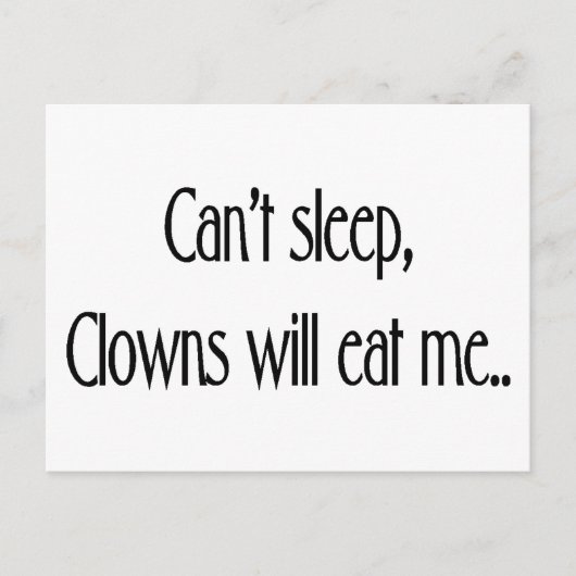 眠れない ポストカード (正面)