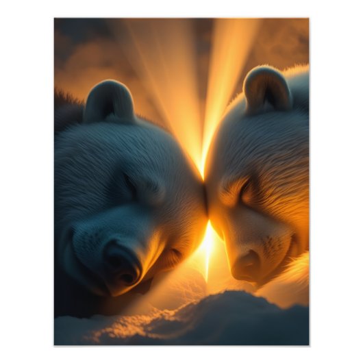眠れるクマの夢の国 フォトプリント            (正面)