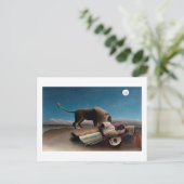 眠れるジプシー,アンリ・ルソー ポストカード (スタンド正面)