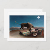 眠れるジプシー,アンリ・ルソー ポストカード (正面/裏面)