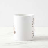 眠れるパパの可愛いコーヒー豆 コーヒーマグカップ (中央)