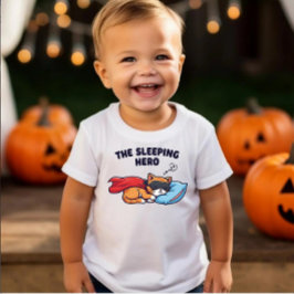 眠れるヒーロー» Cute Cat Toddler Tシャツ