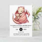 眠れるベビードラゴンとテディの誕生日 招待状 (スタンド正面)