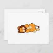 眠れるライオン ポストカード (正面/裏面)