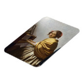 『眠れるヴィルジナールに座す若い女性』（ジョハネス・フェルメール作） マグネット (左側)