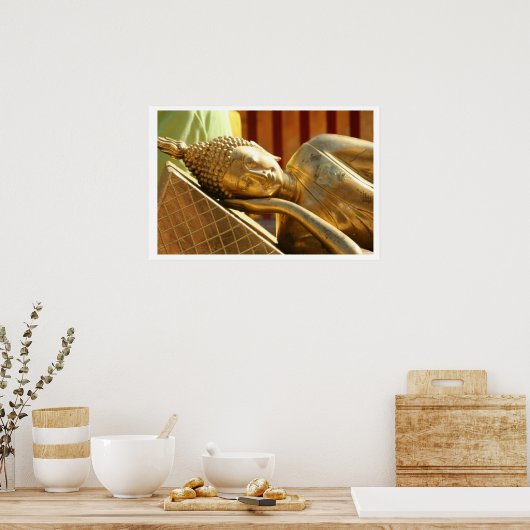 眠れる仏像ポスター ポスター (キッチン)