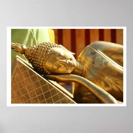 眠れる仏像ポスター ポスター (正面)