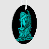 眠れる天使が石の上に オーナメント (正面)