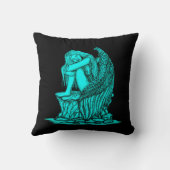 眠れる天使が石の上に クッション (裏面)