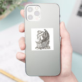 眠れる天使が石の上に シール (スマートフォン)
