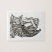 眠れる天使が石の上に ジグソーパズル (横)