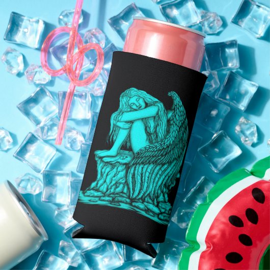 眠れる天使が石の上に スリム缶クーラー (インサイチュ 夏)