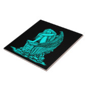 眠れる天使が石の上に タイル (側面)