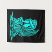 眠れる天使が石の上に タペストリー (正面(横))