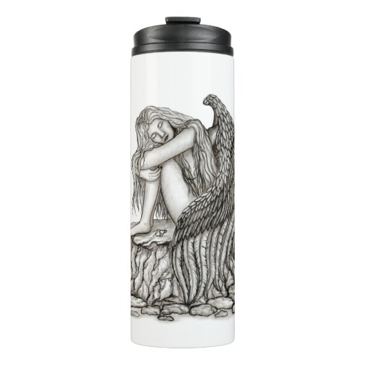 眠れる天使が石の上に タンブラー (正面)