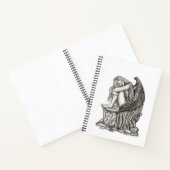 眠れる天使が石の上に ノートブック (内部)