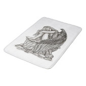 眠れる天使が石の上に バスマット (アングル)