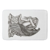 眠れる天使が石の上に バスマット (正面)